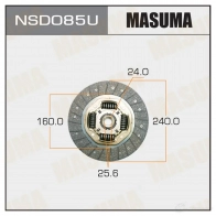 Диск сцепления MASUMA N1G PQ NSD085U 1422881886