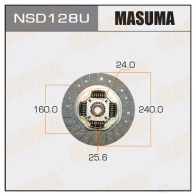 Диск сцепления MASUMA 1422881892 NSD128U IS 159