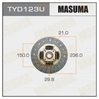Диск сцепления MASUMA Q ZNX7 1422881814 TYD123U