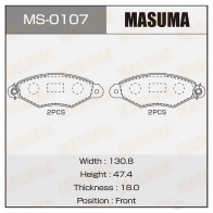 Колодки тормозные дисковые MASUMA Q4 IG28 4560116723034 MS-0107 1422881746