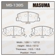Колодки тормозные дисковые MASUMA 50O4 G 1422881612 MS-1385