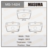 Колодки тормозные дисковые MASUMA 1X H0ZE 4560116721627 1420576983 MS-1424