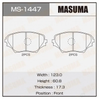 Колодки тормозные дисковые MASUMA KXLHY M 4560116721955 1420576948 MS-1447