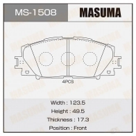 Колодки тормозные дисковые MASUMA 4560116722358 1420576965 70G G30 MS-1508