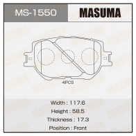 Колодки тормозные дисковые MASUMA 4560116722624 MS-1550 1420576954 6 DCLY