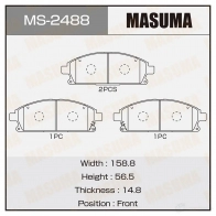 Колодки тормозные дисковые MASUMA WC2 UQ 4560116002488 1420577367 MS-2488
