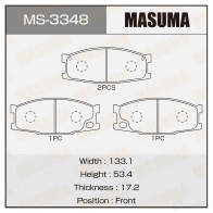 Колодки тормозные дисковые MASUMA 1422881603 4560116003348 DDQY5M Z MS-3348