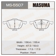 Колодки тормозные дисковые MASUMA 4560116722488 MS-5507 1420577092 FW B2ON