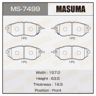 Колодки тормозные дисковые MASUMA FFOXHD 2 MS-7499 4560116722563 1420577091