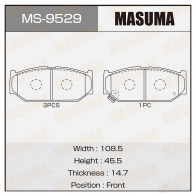 Колодки тормозные дисковые MASUMA 3J9SI 4 4560116722600 1420577099 MS-9529