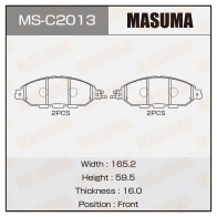 Колодки тормозные дисковые MASUMA 4560116724352 1422881564 F OZHV MS-C2013