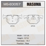 Колодки тормозные дисковые MASUMA 1439698680 UDKJ QZ5 MS-E0057