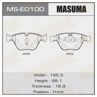 Колодки тормозные дисковые MASUMA MS-E0100 01I3 Q 1439698697