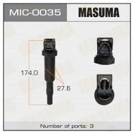 Катушка зажигания MASUMA U01WT F MIC-0035 1420577718