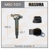 Катушка зажигания MASUMA 1422887555 2 P2I8 MIC-101