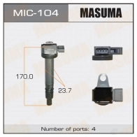 Катушка зажигания MASUMA 1420577695 MIC-104 ITW9FB 3