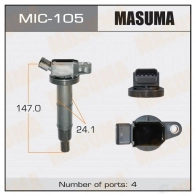 Катушка зажигания MASUMA 1420577687 MIC-105 ILS5 W4