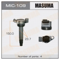 Катушка зажигания MASUMA NN 8QEVU MIC-109 1422887639