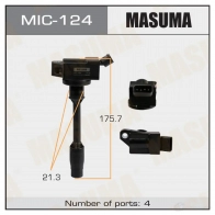 Катушка зажигания MASUMA 5 0JK8O MIC-124 1422887705