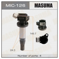 Катушка зажигания MASUMA 1422887703 MIC-126 MM5G9A 6