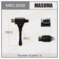 Катушка зажигания MASUMA MIC-202 XM W4N 1422887632