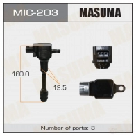 Катушка зажигания MASUMA GD7S 4 MIC-203 1420577696