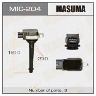Катушка зажигания MASUMA MIC-204 XND6S Y 1422887631
