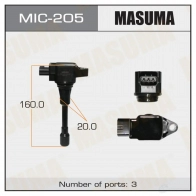 Катушка зажигания MASUMA MIC-205 VM A4H 1420577700