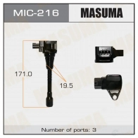 Катушка зажигания MASUMA MIC-216 ROX7 DYD 1422887613