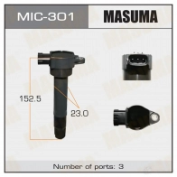 Катушка зажигания MASUMA 5GIF FN 1422887610 MIC-301