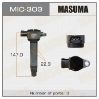 Катушка зажигания MASUMA Y URQ9 MIC-303 1420577716