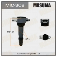 Катушка зажигания MASUMA MIC-308 1422887608 8V471 E