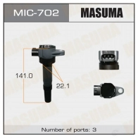 Катушка зажигания MASUMA TNUP7 LQ MIC-702 Suzuki SX4 (JY) 2 Кроссовер 1.6 AllGrip (AKK 416) 117 л.с. 2013 – наст. время