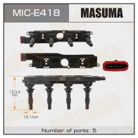 Катушка зажигания MASUMA 1439698344 MIC-E418 KT35I W