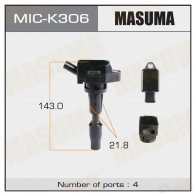 Катушка зажигания MASUMA MIC-K306 1422887601 9CLZ JWK