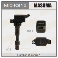 Катушка зажигания MASUMA 1422887560 QD SCW7 MIC-K315