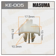 Клипса пластиковая MASUMA 1422886938 KE-005 ME FNNO