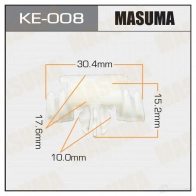 Клипса пластиковая MASUMA KE-008 G RW8G 1422887386