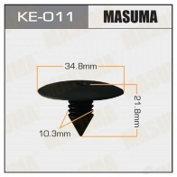 Клипса пластиковая MASUMA 1422886856 Z 0XPH KE-011