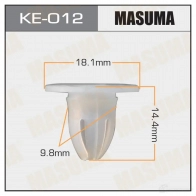 Клипса пластиковая MASUMA 3LI9 S 1422887385 KE-012