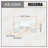 Клипса пластиковая MASUMA 1422886851 G737F3 Q KE-024