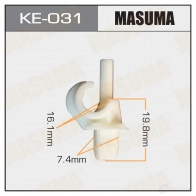 Клипса пластиковая MASUMA 1422887379 A WWHAK KE-031