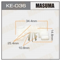 Клипса пластиковая MASUMA V3V 76CG KE-036 1422886848