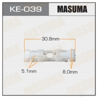 Клипса пластиковая MASUMA 1422887376 Z CIGT KE-039