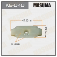 Клипса пластиковая MASUMA KE-040 XCM 7J 1422887375