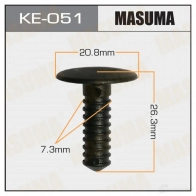 Клипса пластиковая MASUMA KE051 1422887371 PKU OUI BN6EK40
