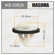 Клипса пластиковая MASUMA 1422886841 KE-053 X 2M99