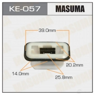 Клипса пластиковая MASUMA 46X12H5 1422887368 AJ TJ9P KE057