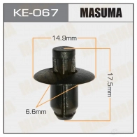 Клипса пластиковая MASUMA KE-067 1422887323 1ZR 22V