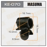 Клипса пластиковая MASUMA RN2DS M KE-070 1422887320